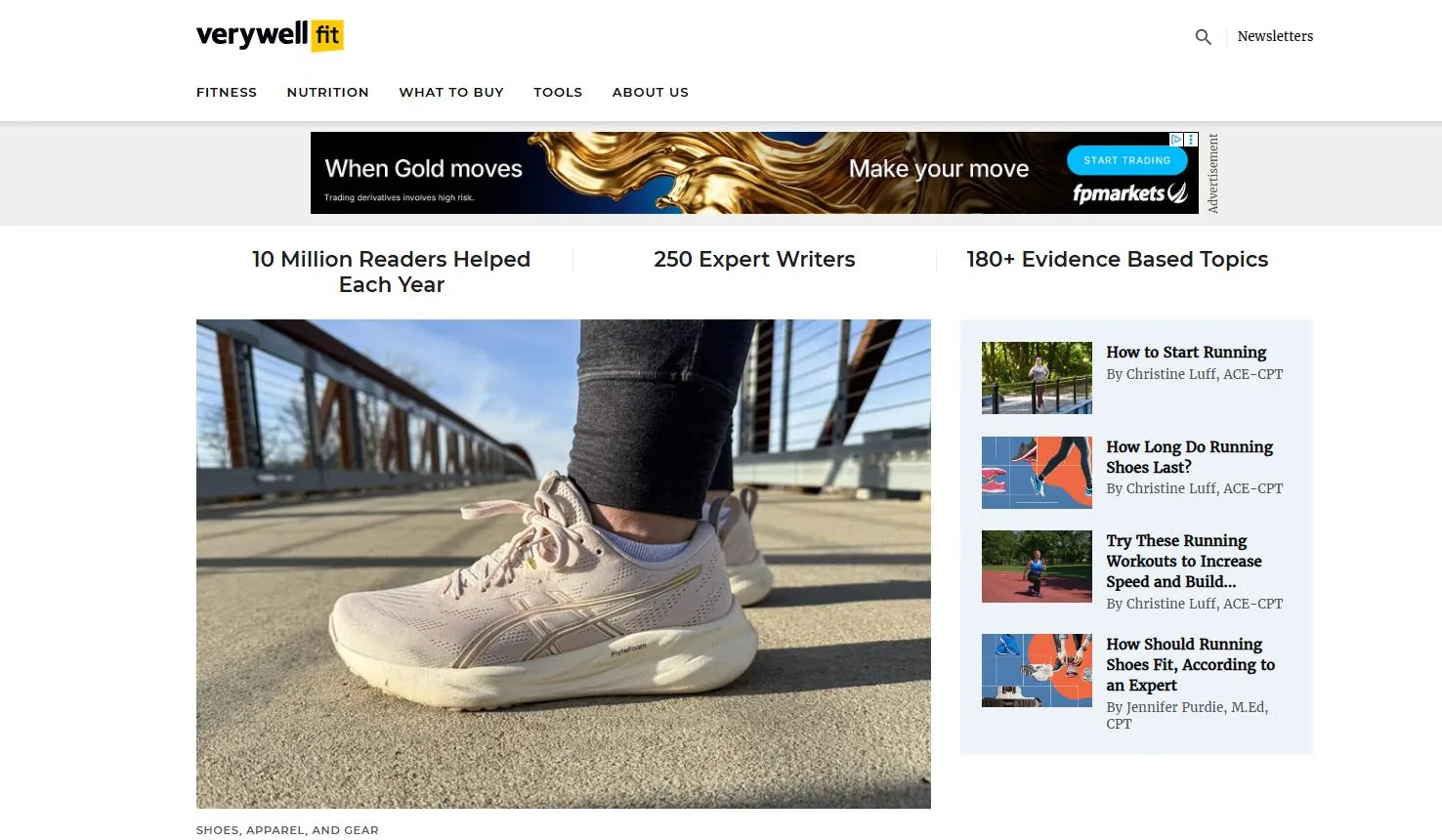 Verywell Fit website